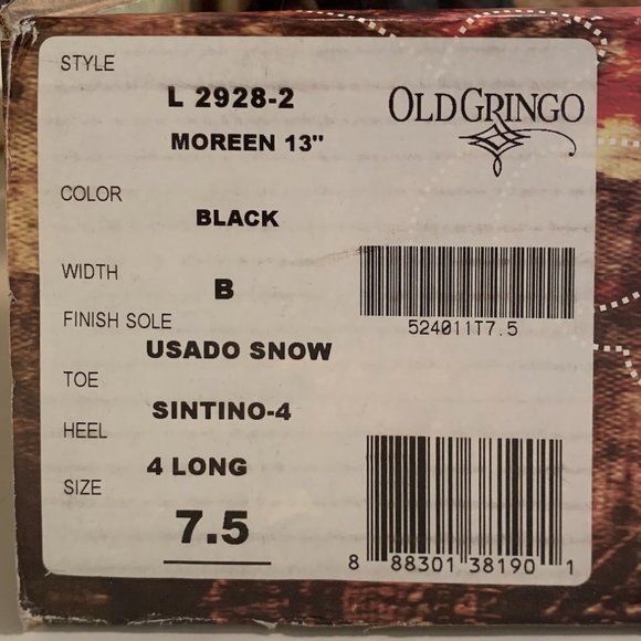 Old Gringo Moreen Women's Cowboy Boots - Picture 8 of 8